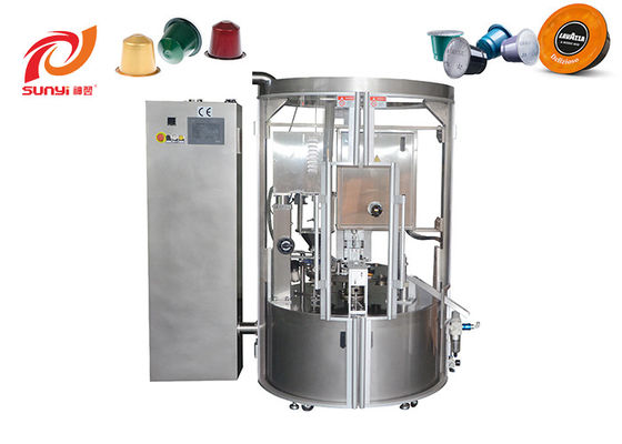 Fabricant de café de scellage remplissant rotatoire de machine du remplisseur pp Nespresso de capsule de café de l'endroit pp Nespresso d'économies de SKP-1N